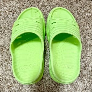 HOKA Green Slides